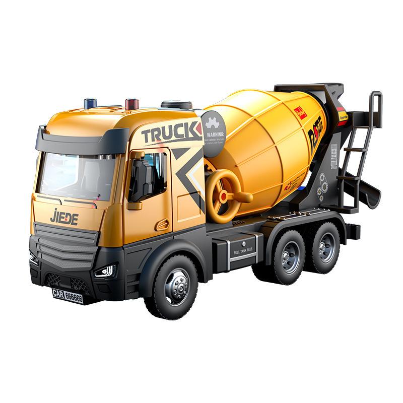 Oversized Engineering Vehicle Model Toy Acousto-optic Door-opening Alloy Excavator Rescue Truck Crane Fire Truck