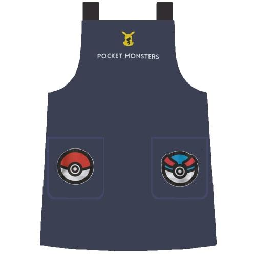 Salonge Apron Pok?mon 46805-29 Pok?mon Ball Transfer Navy Kids' 130cm