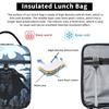 B-Batmans Cartoon Lunch Bag Office Portable Insulated Thermal Tote Handbags For Girl Boy  Oxford Print Cooler Bag