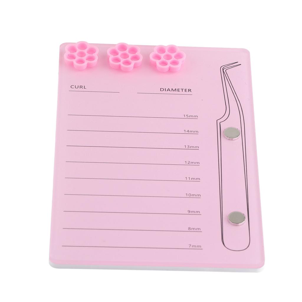3 In 1 Eyelash Extension Holder 7 To 15mm Clear Scale Acrylic Eyelash Extension Display Tray