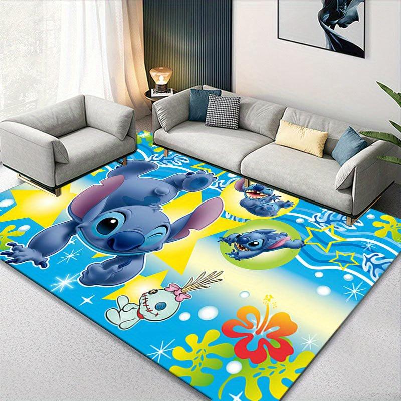 1 buc Covor cu model Disney Lilo și Stitch Covoraș de zonă Covor antiderapant Lavabil manual Preș pentru podea Potrivit pentru Sufragerie Dormitor Decor Acasă