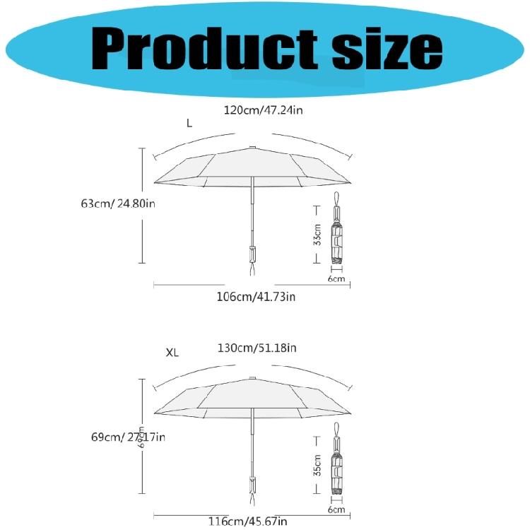 Wind Resistant Stormprevent Automatic Umbrella With Reverse Folding Oversize Design For Automotive Use And Downpours