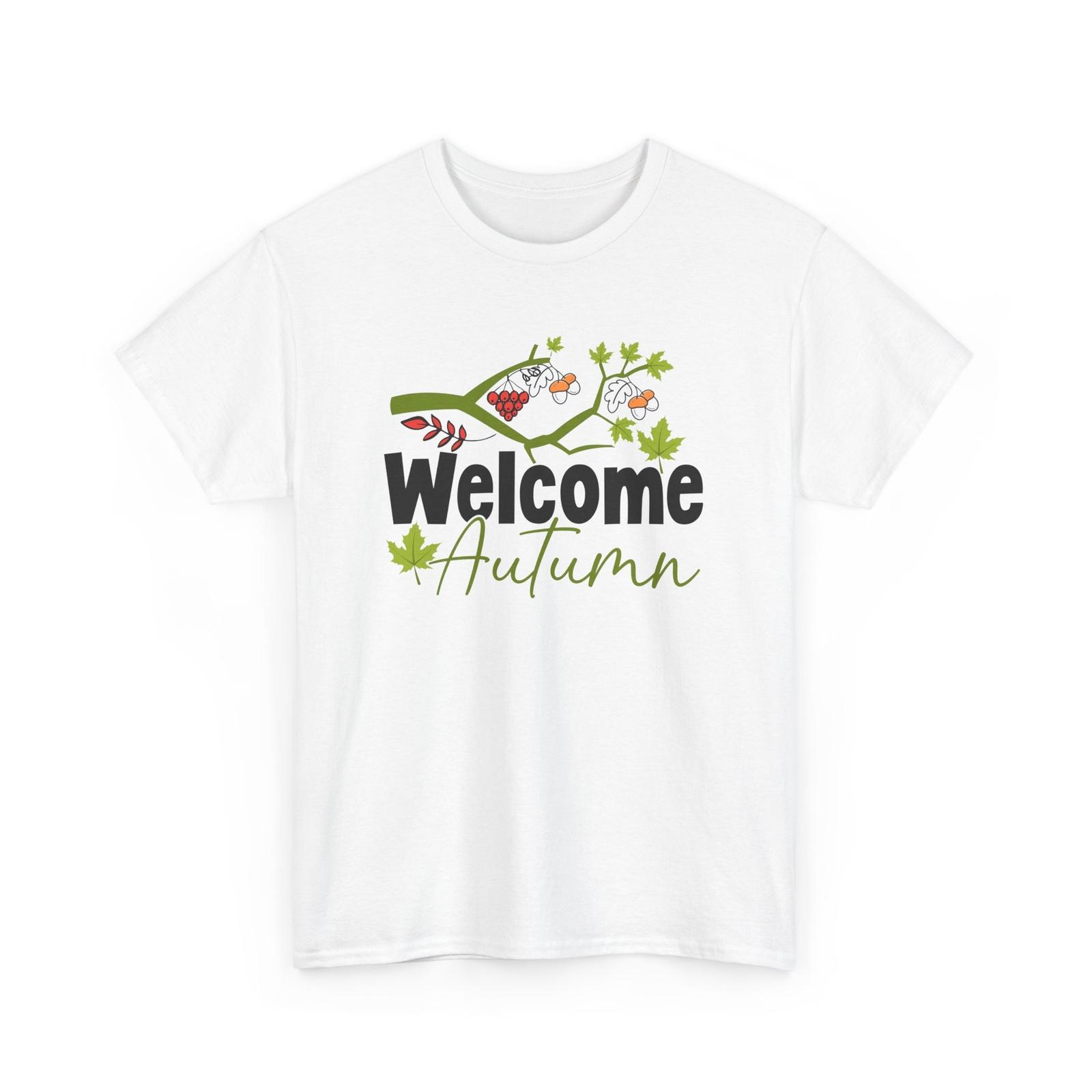 Fall Aesthetic T-Shirt | Autumn Leaves Pumpkin Tee | Welcome Autumn Shirt S