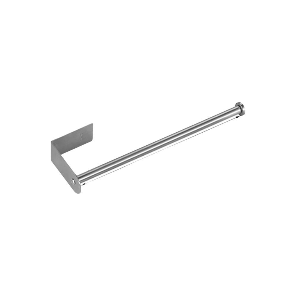Wall Mounted Paper Towel Holder Adhesive or Screw-in Roll Towel Rack Home Use Style A