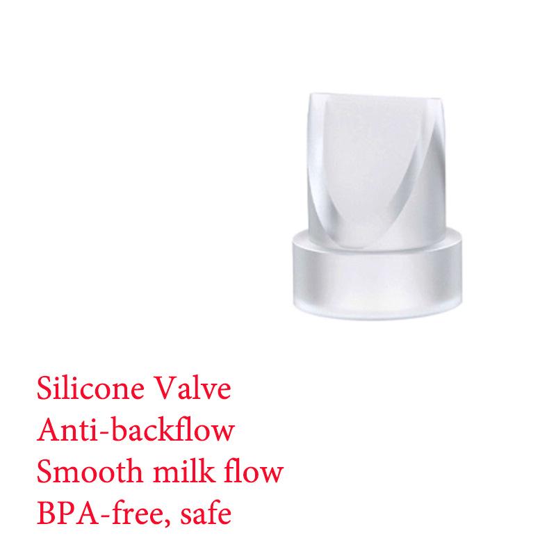 Breast Pump Replacement Parts: M5 Duckbill Valve, Silicone Diaphragm, 24mm Double Layer Flange