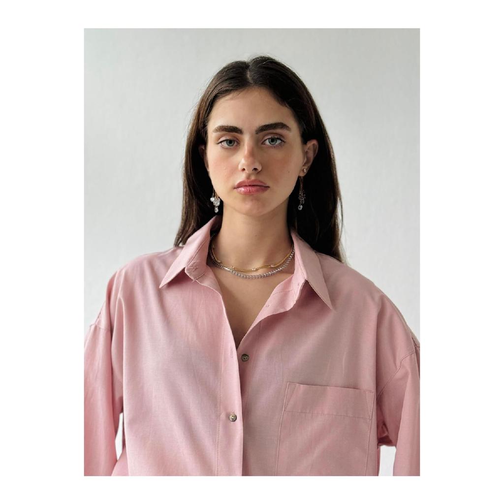 Design Boyfriend Vintage Pattern Shirt Women Multi Color