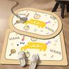 Absorbent Bathroom Mat Toilet Mat Mat Non-slip Household Toilet Door Carpet Cartoon Diatom Mud Mat