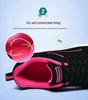Damen Mesh Laufschuhe für den Frühling: Atmungsaktives, leichtes Air-Cushion mit Stoßabsorption und dicker Sohle zur Erhöhung der Körpergröße.