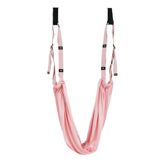 Aerial Yoga Stretching Strap Leg Waist Back Stretch Band Backbend Training Rope Yoga Door Swing for Fitness Gymnastics Dance Aerial розовый