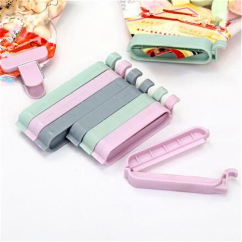 12Pcs Bag Clips Snack Fresh Food Storage Bag Sealer Accessories Mini Vacuum Sealer Clamp Food Clip