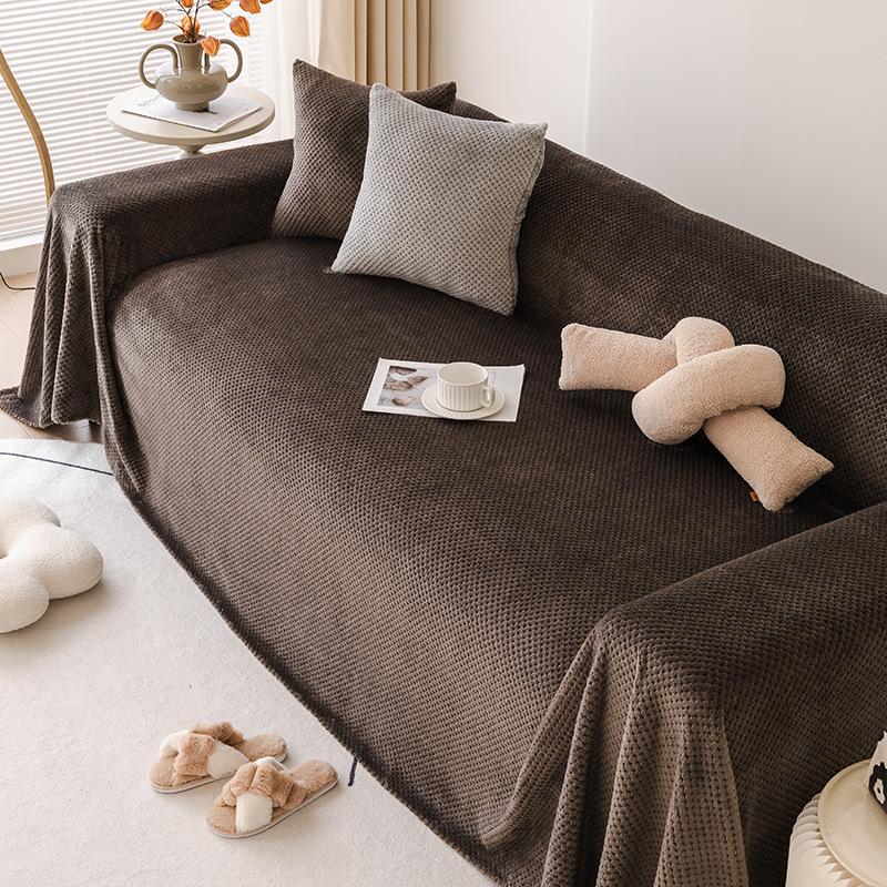 Universal Sofa Towel New Advanced Sense Autumn and Winter Sofa Blanket Plush Dust-proof Sofa Cover Cloth