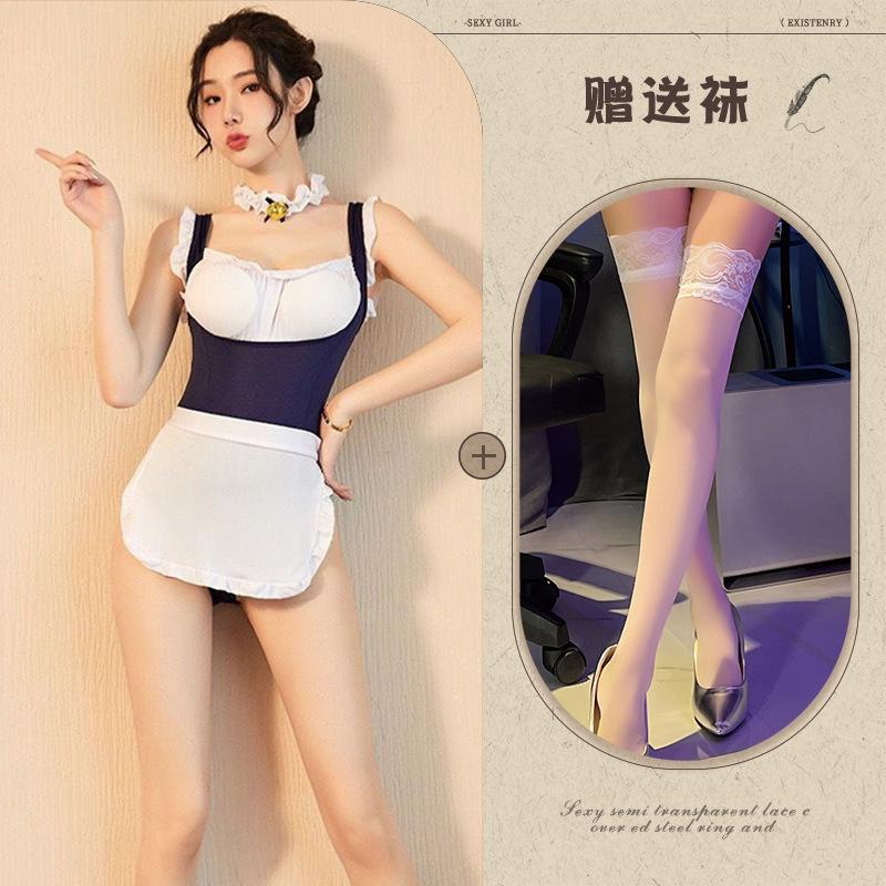 Erotic Sexy One-Piece Role-Playing Underwear Set for Women Cute Uniform Suit No Need To Strip Romper Adult Entertainment Clothes