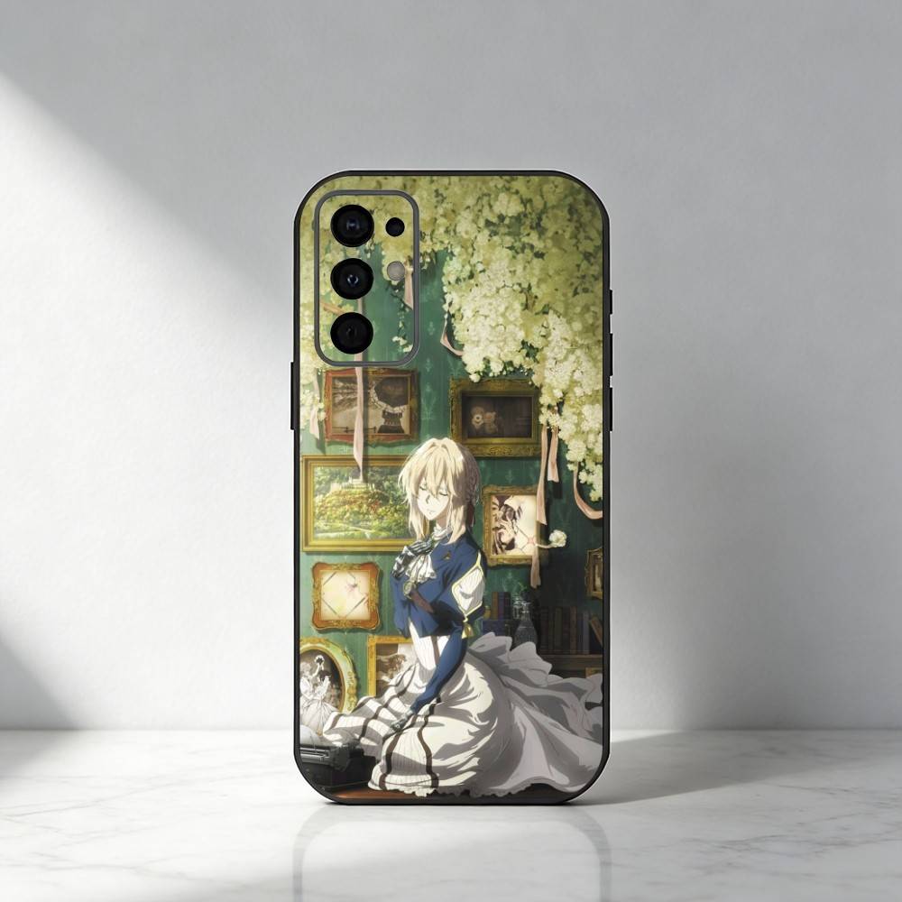 

V-Violet E-Evergarden Phone Case For Samsung S25,S24,S21,S22,S23,S30,Ultra,S20,Plus,Fe,Note,5G Black Cover Samsung S24Plus