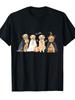 Unisex T-shirt Golden Retriever Dogs Boo Witch Costume Halloween T-Shirt