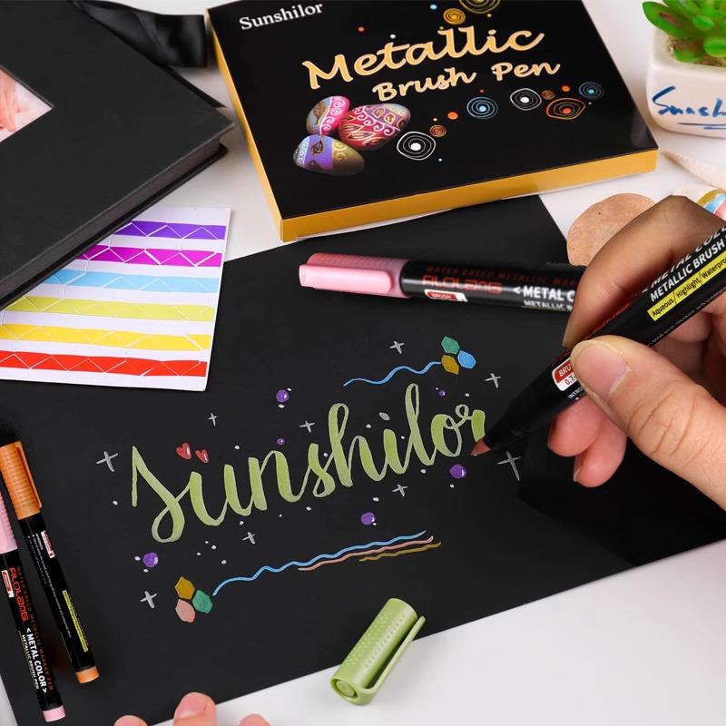 Feloran Xiuli Soft Brush Calligraphy Pen for Greeting Cards and Planners