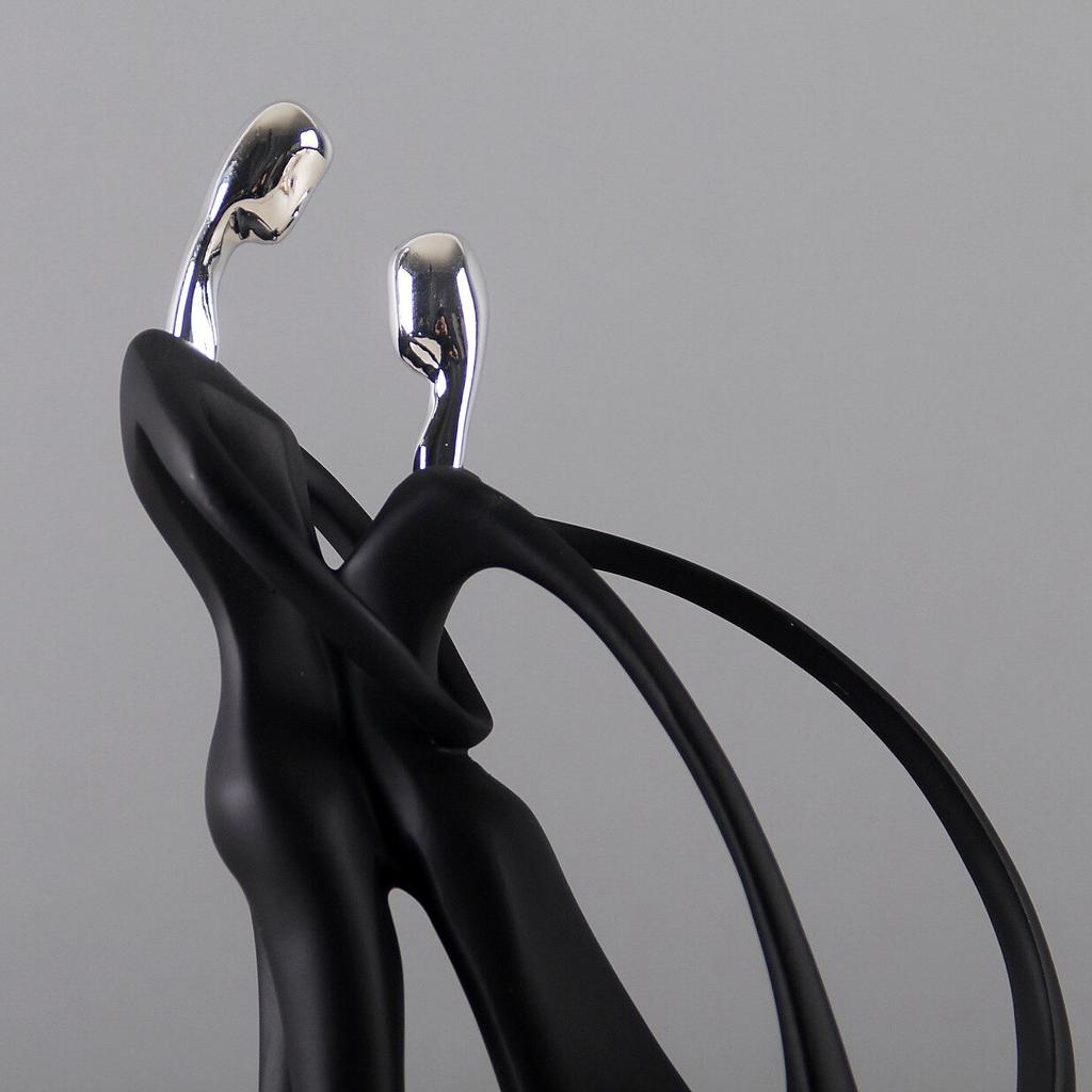 Nordic Art Dancing Couple Resin Figure Ornaments Figurines Home Decoration Accessories for Living Room Ornaments for Home Decor