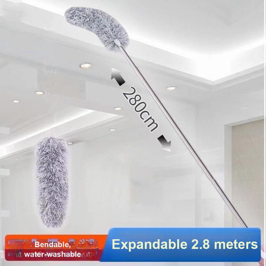 

Расширяющийся совок для пыли из волокна со щеткой - Бытовая уборочная метла для пыли, паутины и большой уборки 280cm