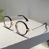 Vintage Round Glasses Men Punk Design Blue Light Blocking Optical Frames New Retro Fashion Non-prescription Eyeglasses