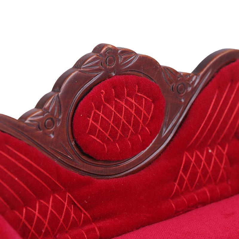 1:12 Dollhouse Miniature Soft Double Sofa For Dolls Furniture Pretend Play Toy