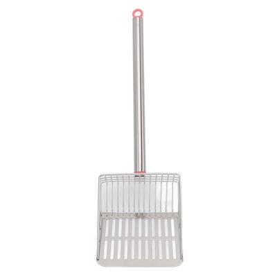 Chicken Poop Scooper Long Handle Stainless Steel Non Stick Slat Litter Sifting Shovel for Chicken