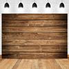 Wood Backdrop for Food Baby Portrait Photography Backdrops White Brown Wooden Board Plank Background for Party Decor Custom