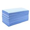 ASYUNY Counter Cloths, Blue, Large Pack of 100, 30 X 60cm, Disposable Nonwoven Cloths, Table Dusters, Commercial Use (Blue)