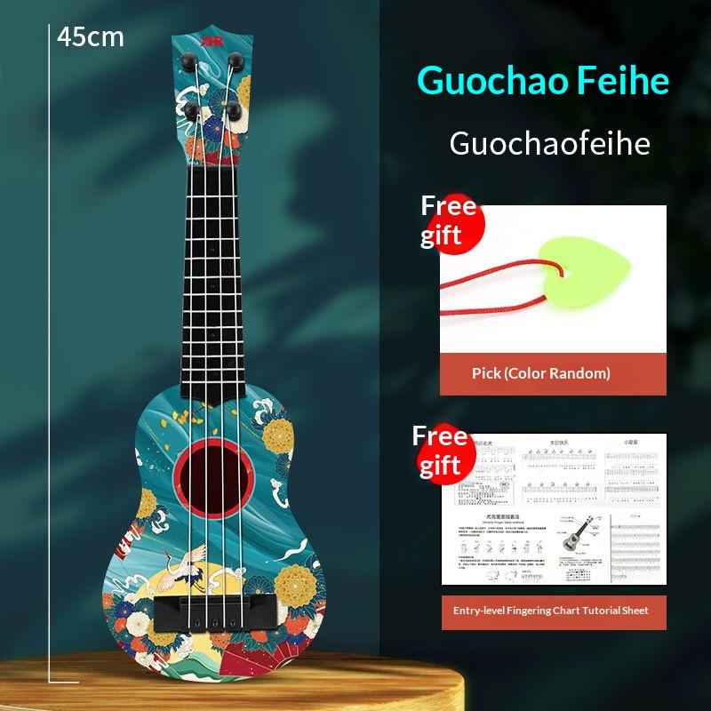 Mini Guitar 4 Strings Classical Ukulele Guitar Toy Musical Instruments For Kids Children Beginners Early Education Small Guitar