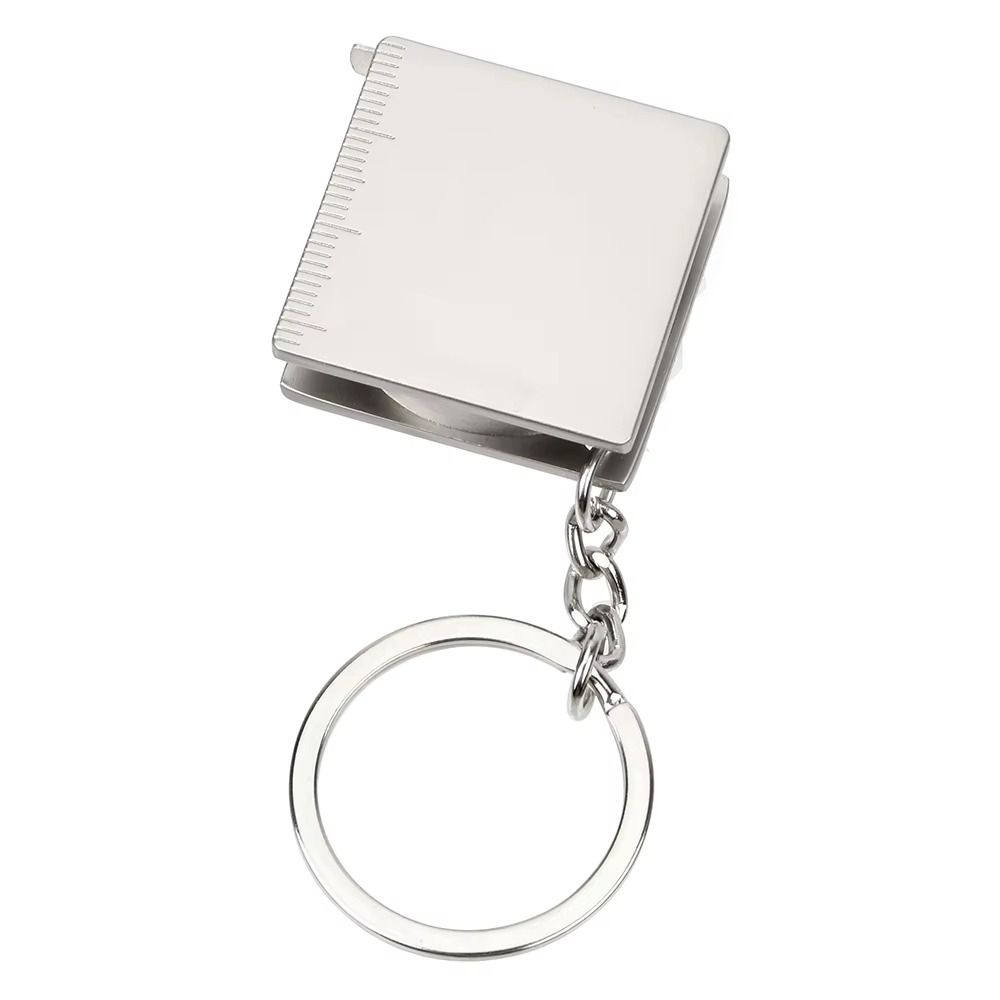 Double Scale Tape Measure Keychain Mini Size Retractable Gauging Tools Keychain Accessory