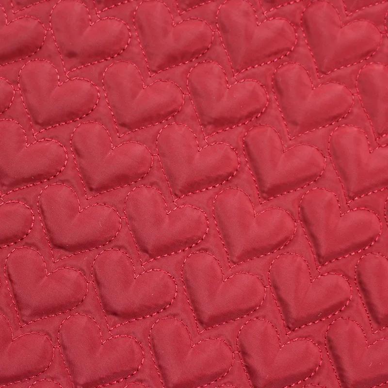 0.5m/1m 8 Colors Love Clip Cotton Quilted Fabric For Warm Jackets Bags Cotton Coats Bedding Pillows Handmade DIY Sewing Fabrics