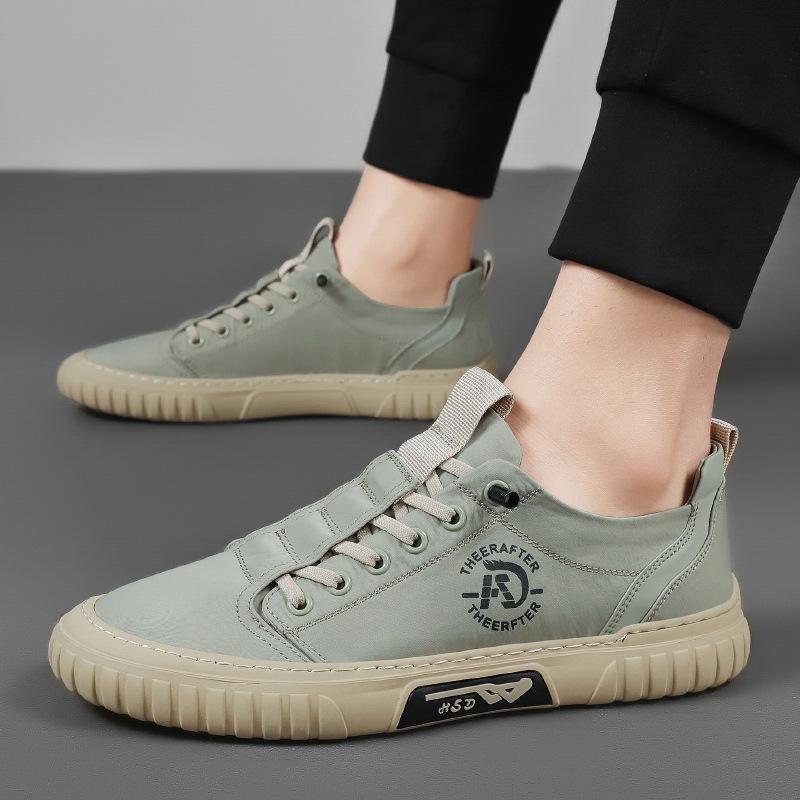 Canvas Men 'S Shoes  Summer New Ice Thread Breathable Thin Style Board Shoes Work Odor -Proof Driving Shoes Sneakers For Men