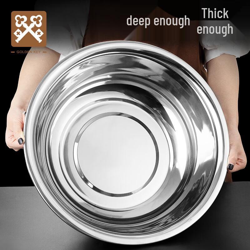 30cm Stainless Steel Wide-Rim Multi-purpose Basin