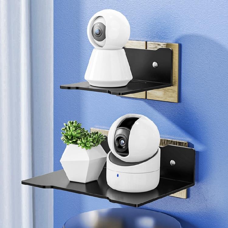 Metal Wall Mounted Shelf for Projectors and Camera, No Drill, Angle and Height Adjustable