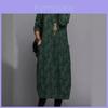 Long Sleeve Spliced Polyester Dress For Office Wear With Pockets And Casual Style