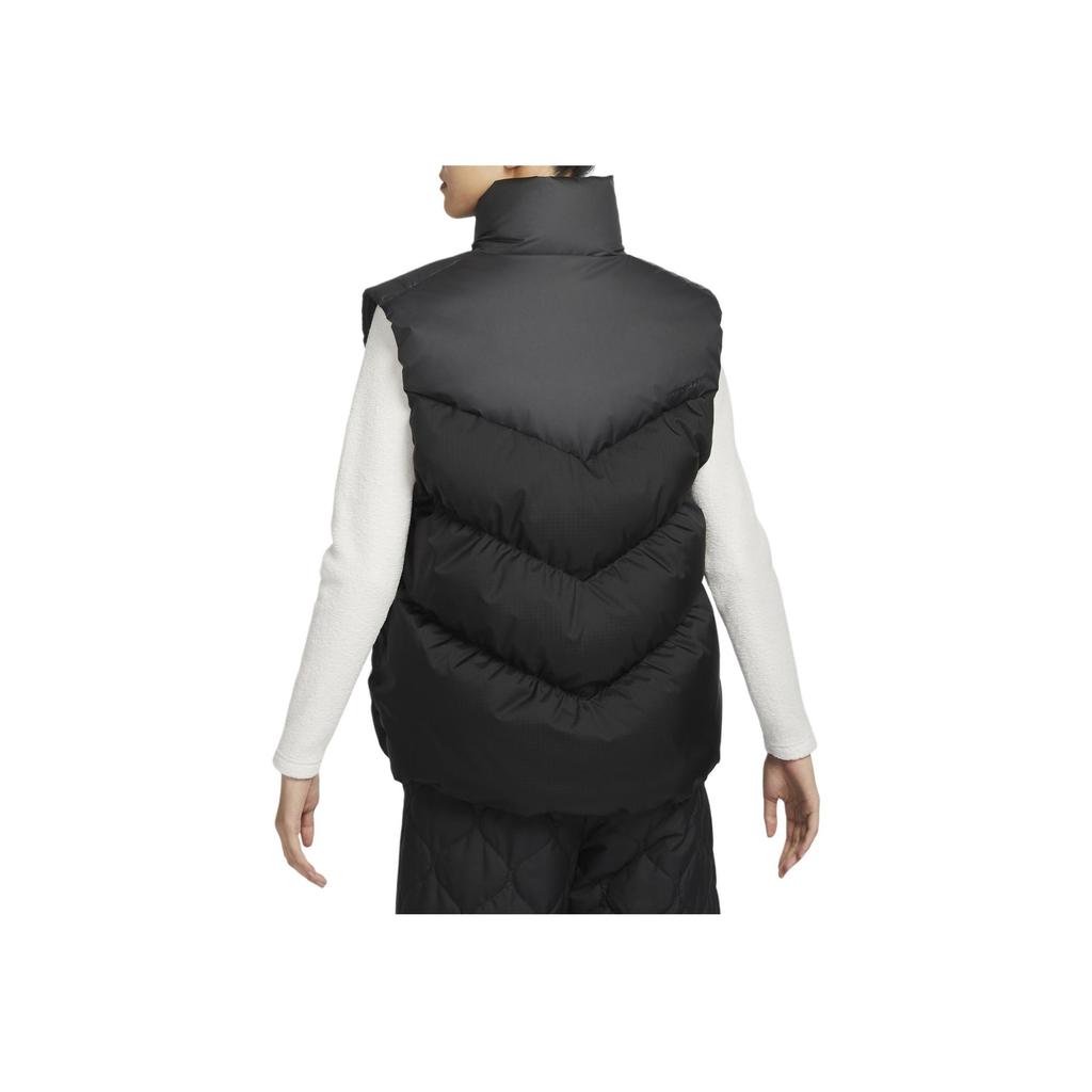 Nike Sportswear Storm-FIT Loose Fit Windproof Water-Repellent Solid Color Down Vest Women vest Black HF7897-010