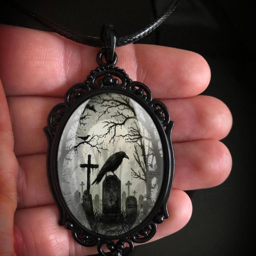 Gothic Victorian Black Art Necklace