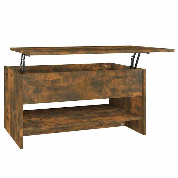 VidaXL Table basse Chêne fumé 80x50x40 cm Bois d'ingénierie 819296