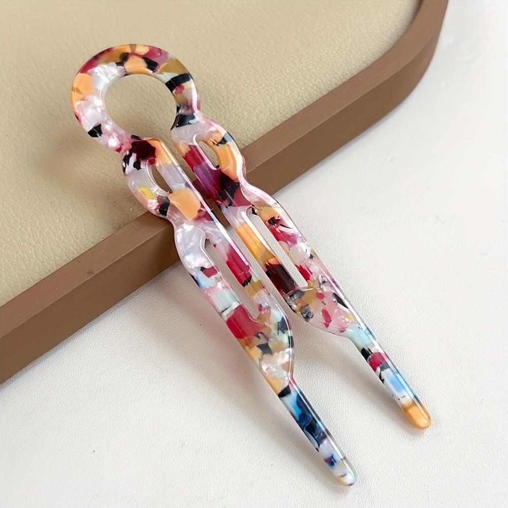 [Vintage Französische Haarnadeln] Vintage Französische Haarnadeln - U-förmige Haarspangen für Damen, Perfekt für Dutt & Hochsteckfrisuren, Instagram-tauglicher Retro-Stil