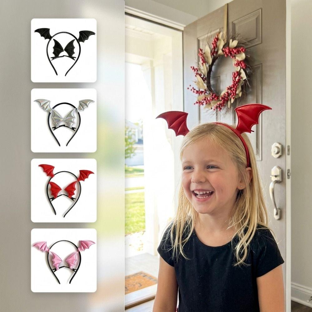 Creative Bat Wings Headband Gothic Dragon Devil Hair Clips Pins  Festival Props