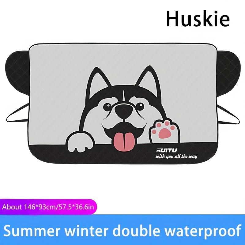 Summer Shade, Winter Shield. Universal Foldable Sunshade with Cute Design - Thermal Insulation Year-Round.