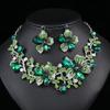 European and American Accessories Exaggerated Retro Necklace Set Female Luxury Crystal Banquet Dress Accessories Collarbone Chain