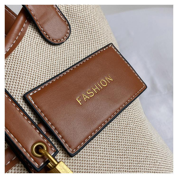 Borsa da Donna Design Retrò Tela Portatile Borsa a Secchiello Nuova Moda da Donna Borsa a Tracolla 2026 Nuova