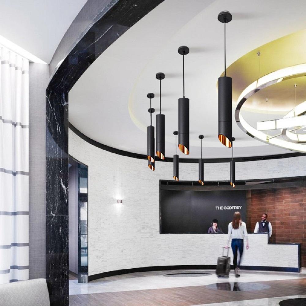 Jtivcs Modern Pendant Lamp LED 7W Long Tube Hanging Light Kitchen