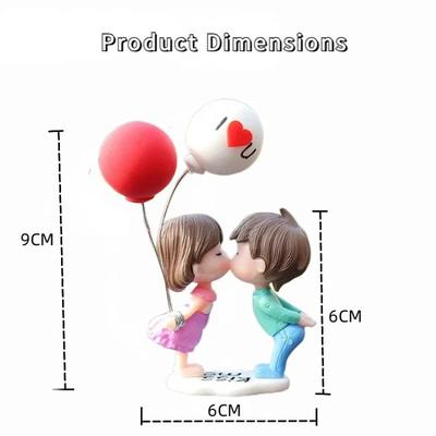 Lovely Couple Decoration Car Interior Accessories For Home For Car Center Console Rearview Mirror Ornament Cake Decoration Gift
