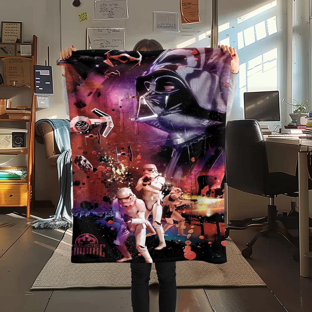 1 Pezzo Coperta in Flanella con Stampa Mandalorian, Alta Qualità, Confortevole per Tutte le Stagioni, Decorazione per la Casa, Calore e Comfort, Perfetta per Regali