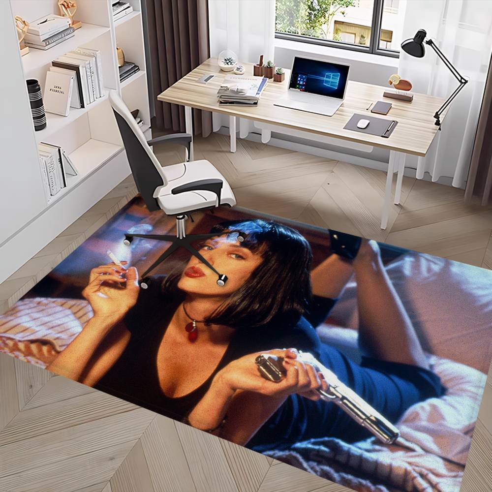 Humorous Pulp Fiction Room Mats Anti-slip Absorbent Long Strip Cushion Bedroom Mat Household Carpets