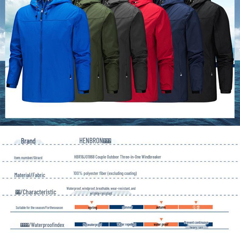 Unisex Outdoor-Windjacke für Paare: Lässige Kapuzenjacke für Frühling-Herbst zum Wandern, anpassbares Logo.