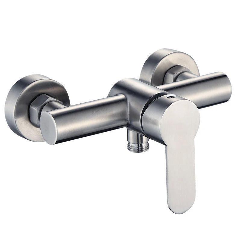 

Смеситель для душа в ванной 304 нержавеющая сталь настенный тройной смеситель для ванны клапан смешивания горячей и холодной воды смеситель с G1/2 дюйма G1/2