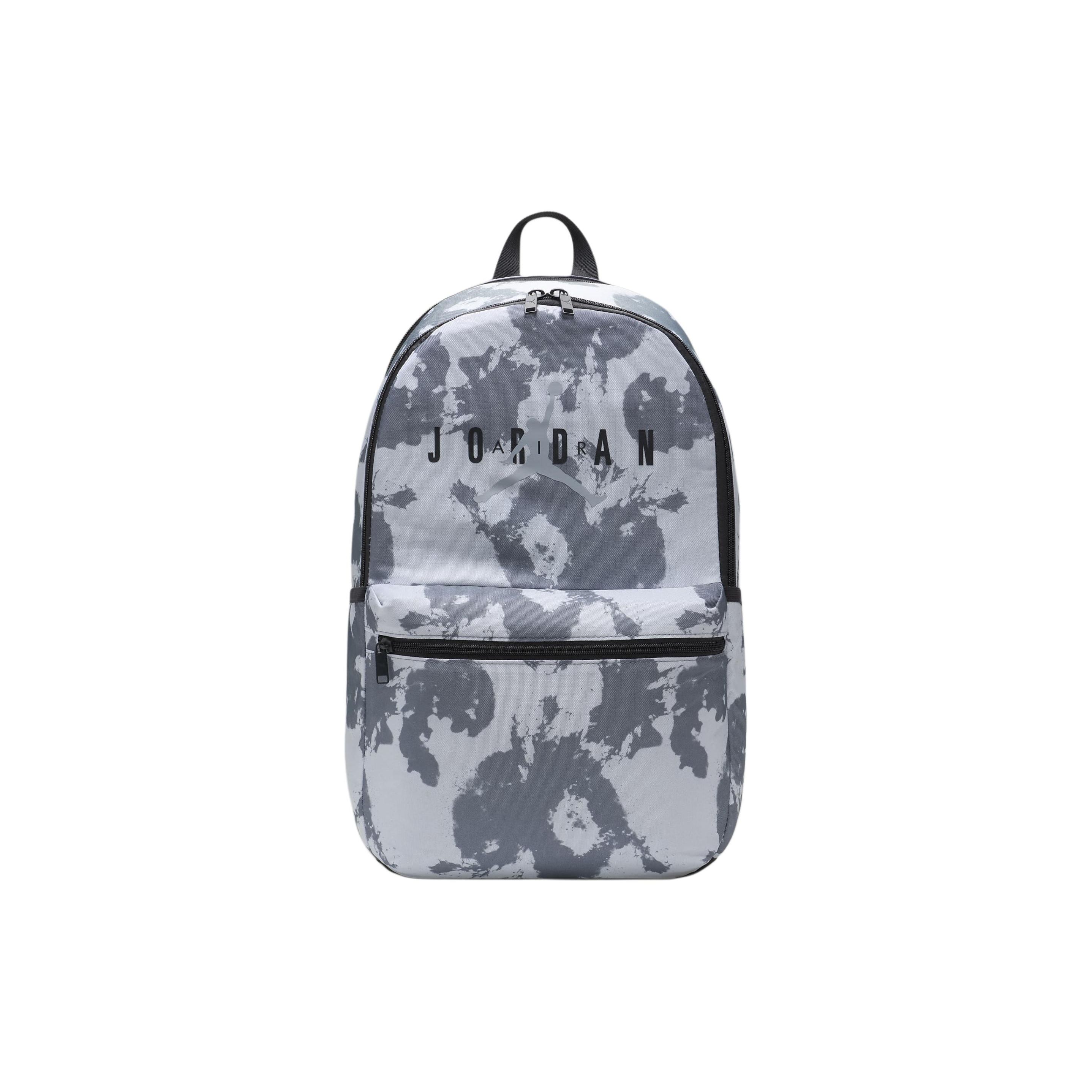 Jordan Sports Leisure Logo Backpack Polyester Regular Unisex Couple Pure Platinum Unisex backpack MA0880-P23 Pure Platinum