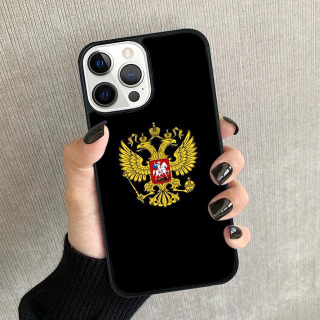 Russian Flag Phone Case For iPhone 17 Air 16 15 14 Plus 12 13 Pro Max Soft Bumper Shell Cover Coque