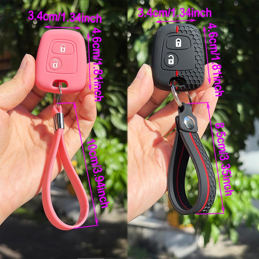 Key Fob Cover Protection For Peugeot 206 107 207 307 2007 406 Partner Keychain Holder For Citroen C3 C1 C2 Berlingo Case Caps